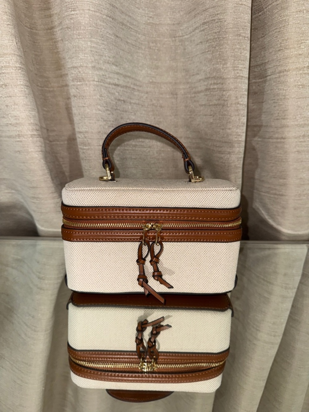 Zara Top Handle Ridged Bag - Picture 3 of 5